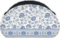 Blue and White Flower Office Desk Organizers with 5 Compartments, Remote Control Holder Desktop/TV Stand/Nightstand Remote Caddy,for Glasses/Cosmetic Brushs/Pens