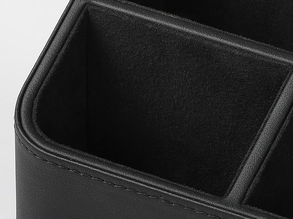 Remote Control Holder, Nightstand Organizer, Desk Caddy (Black)