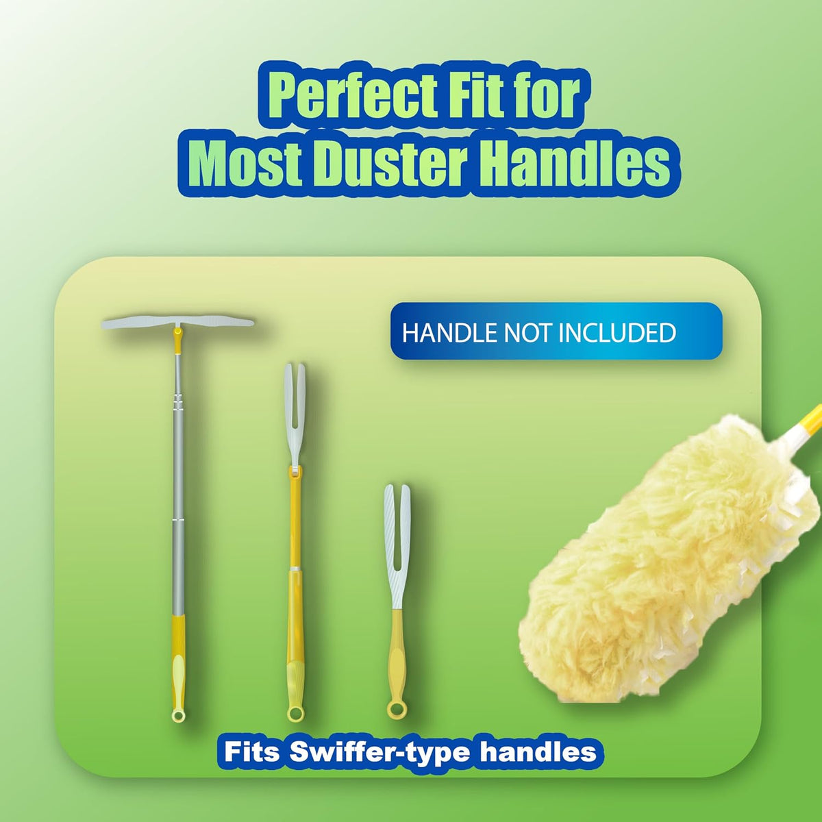 40 Count Disposable Microfiber Duster Refills for Swiffer - 360° Heavy Duty Refills (Handle Not Included)