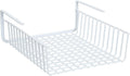Organize It All Under Shelf Hanging Basket White Wire Rack | Dimensions : 13.5 x 12.5 x 5.13 inches | Great for Kitchen | Kitchen Storage | White