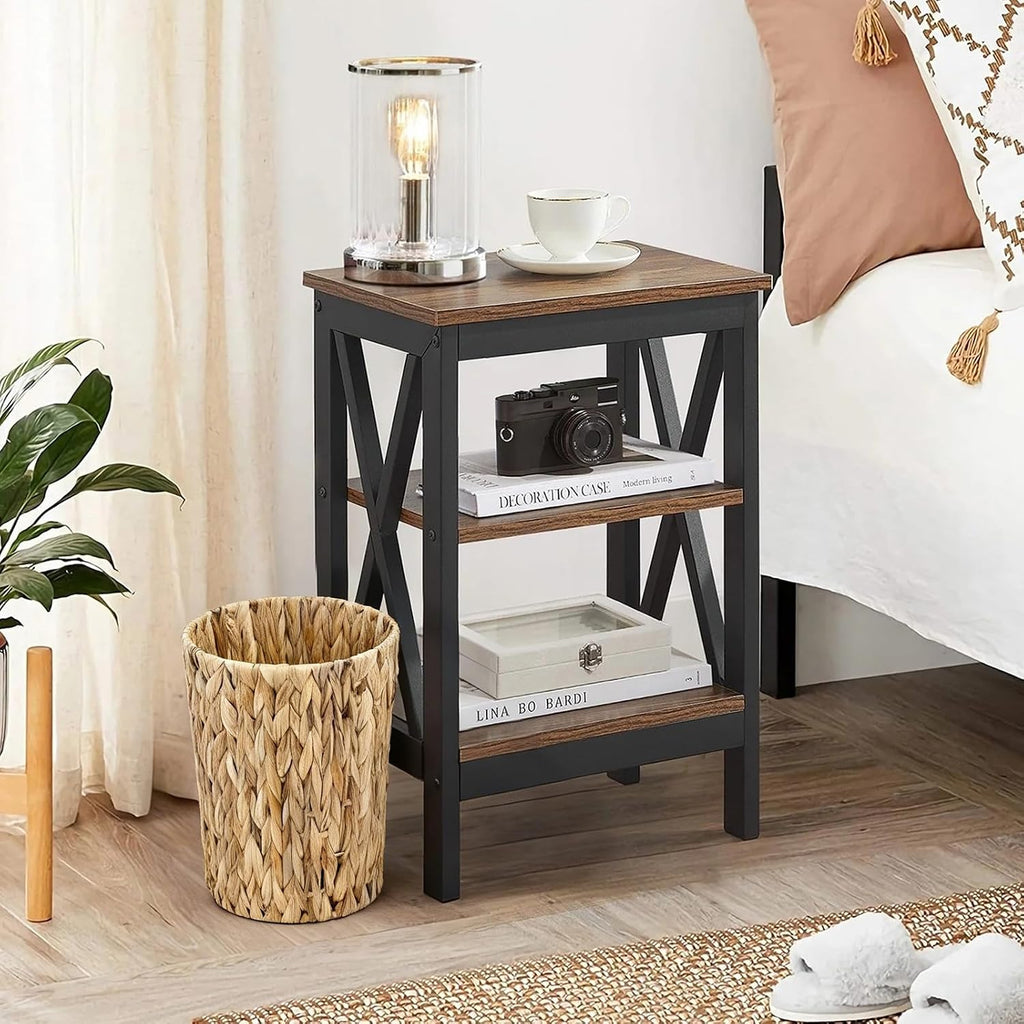 Water Hyacinth Wicker Trash Can, Handwoven Natural Fiber Waste Basket, Small Boho Decorative Garbage Bin for Bathroom, Bedroom, Office, 7.5"×6.5"×11"