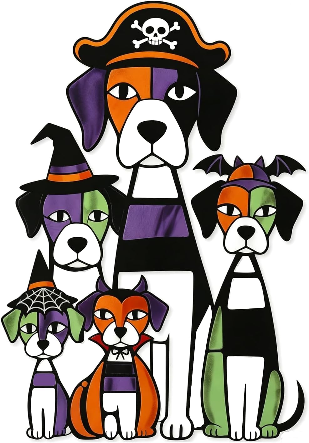 WQLLWFC Halloween Decor Metal Dog Wall Art Fall Decorations for Home