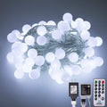 AWQ 100 LED 49 FT Globe Ball String Lights Fairy String Light Plug in White