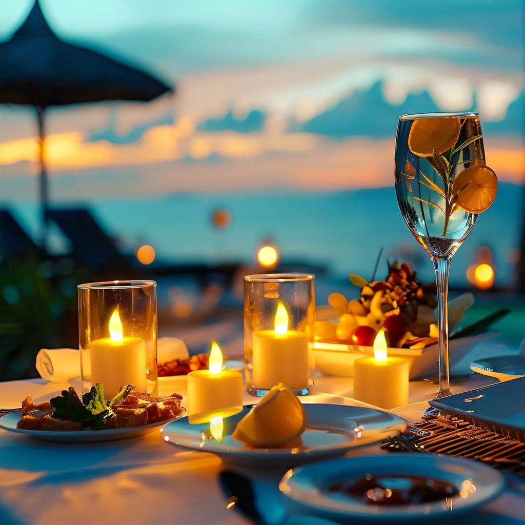 Esup Rechargeable Tea Lights Candles with Remote and Timer for Decorations
