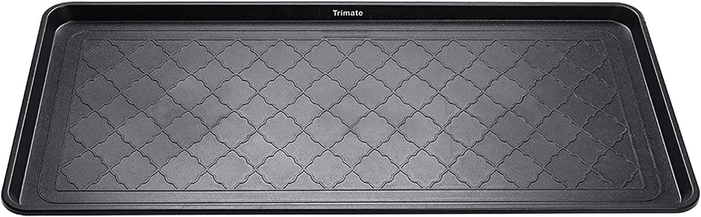 Boot Tray Black, 40x20 in - Waterproof Shoe Mat, Recycled Material