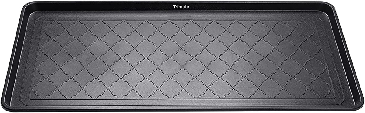 Boot Tray Black, 40x20 in - Waterproof Shoe Mat, Recycled Material