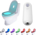 Motion Sensor Toilet Night Light, 8 Color Changing Waterproof