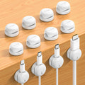 Lamicall 12 Pack Spring Cord Organizer, Compact Cable Holder Clips