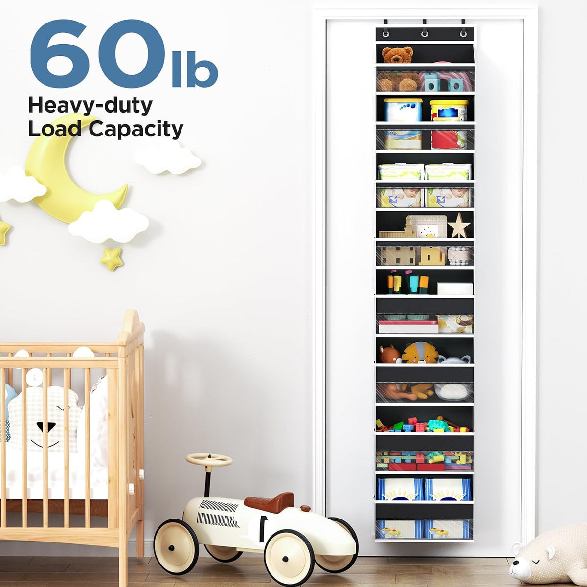 Mefirt Over The Door Organizer, 8 Shelf Door Hanging Organizers
