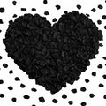 3000 Pcs Rose Petals Artificial Flowers Silk Petals Table Scatters for Romantic Special Night Decorations, Weddings, Valentine's Day, Proposals, Anniversaries, Bridal Showers Party Decor (Black)
