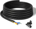 Yecaye 50ft - 1/2 inch Wire Loom Tubing, Split Cable Sleeves Black