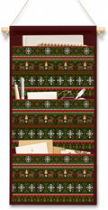 IAXIC Christmas Decor Knitted Reindeer Canvas Wall Art Hanging Organizer