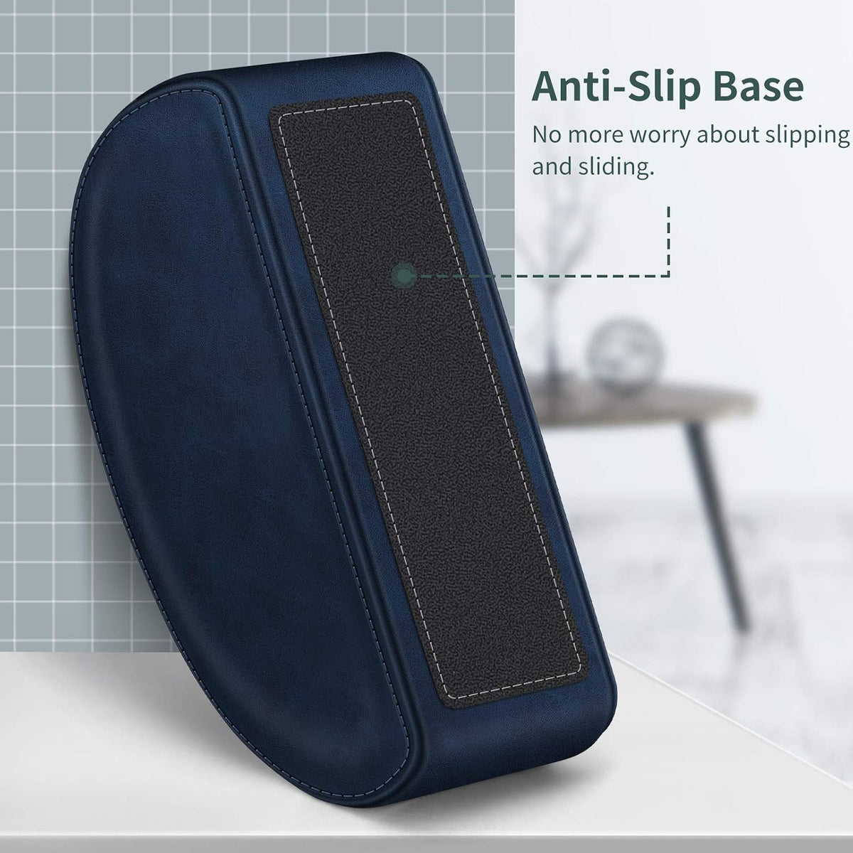 KENOBEE Remote Control Holder with 5 Compartments, Blue