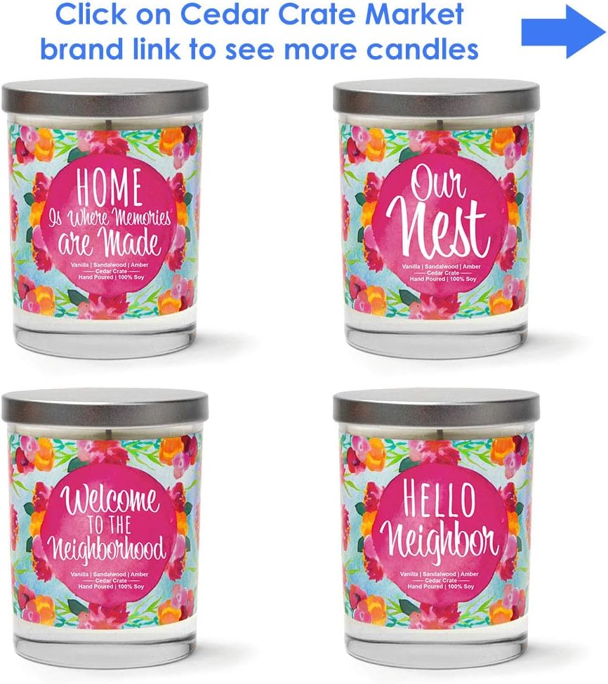 Hello Neighbor - Housewarming Gifts New Home - House Warming Candle for Women, Men, Couples, Apartment, Decor Ideas, Welcome, Hostess, Handmade in USA