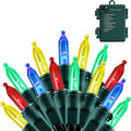 50 LED Battery Operated String Lights Waterproof Indoor Outdoor Multicolor