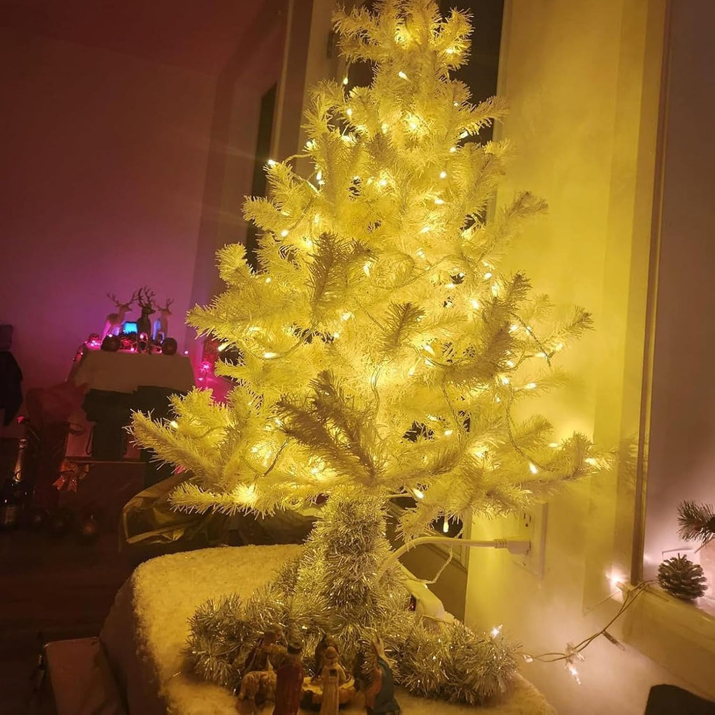 66Ft 200LED Warm White Christmas Tree Lights String Light Indoor