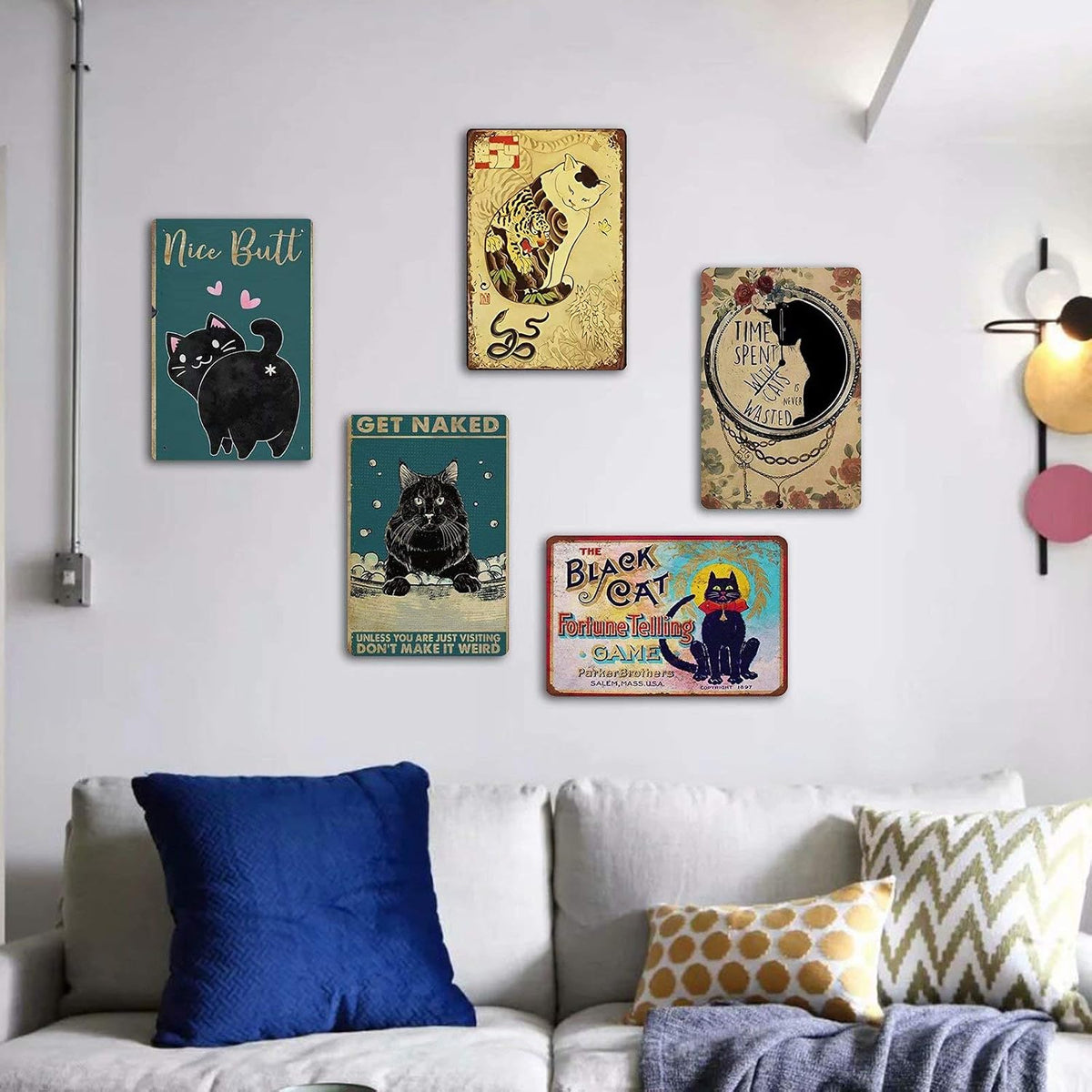 Hummingbird Metal Tin Sign,You are at Peace,Retro Vintage Bird Wall Decor Home Bedroom Bar Cafe Farm 8x12 Inch