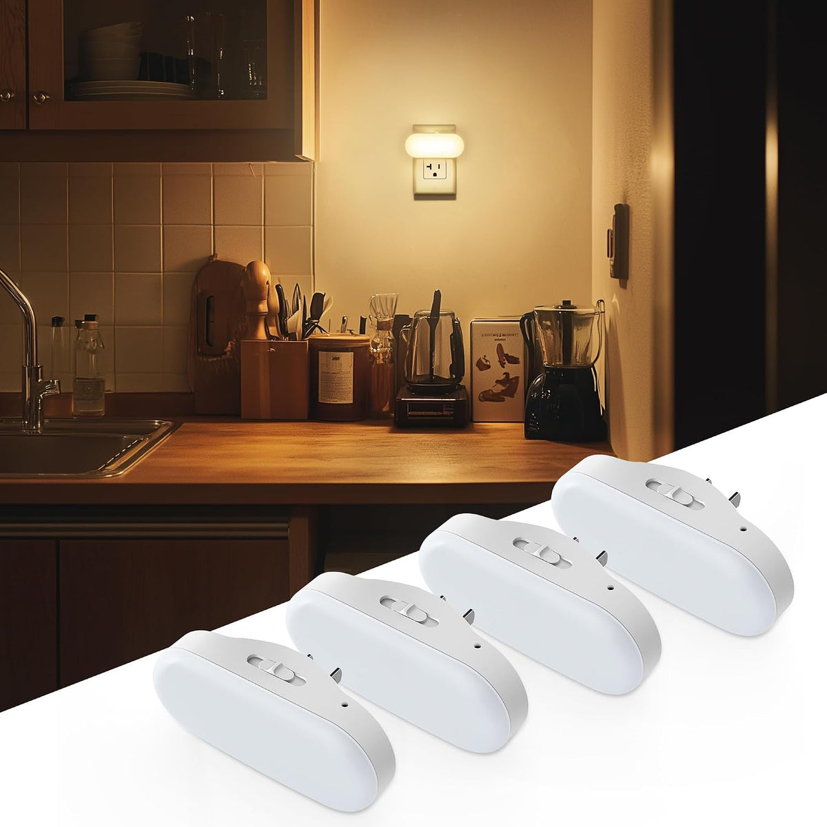 DORESshop Led Night Lights Plug into Wall Soft White,Dimmable Night Light