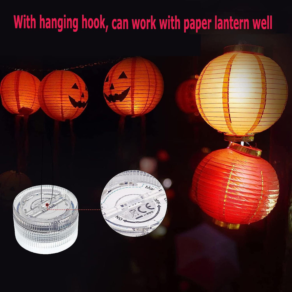20 Pack Submersible Waterproof Halloween Pumpkin Jack O Lantern Light