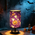 Halloween Pumpkin Witch Table Lamp 3 Color LED US Plug Night Light Decor