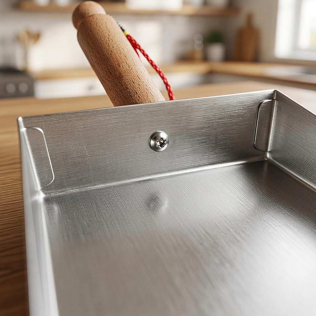 NOLITOY Dust Pan Stainless Steel for Tabletop Counter Cleanups, 8.45 Inches