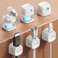 JOYROOM 6-Pack Detachable Magnetic Cord Organizer, Adhesive Cable Clips