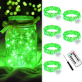 AIKEI 6 Pack Fairy Lights with Timer Battery, 8 Modes with Remote,Green
