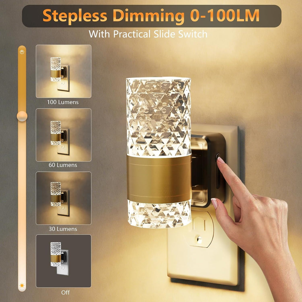 LED Night Lights Plug into Wall, 2Pack Plug in Night Light