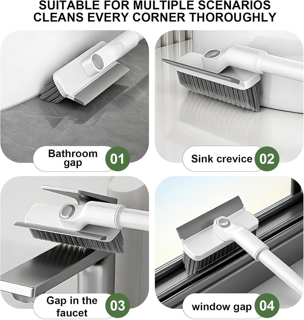 ROOM127 Wall-Mounted 2-in-1 Toilet Brush Set with Holder and Crevice Brush