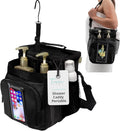 TERRA HOME Portable XL Shower Caddy Bag - College Dorm Room Essentials for Men, Women, Students - Foldable, Water Resistant with Hanging Keychain Hook and Shoulder Strap Shower Organizer Bag (Black)