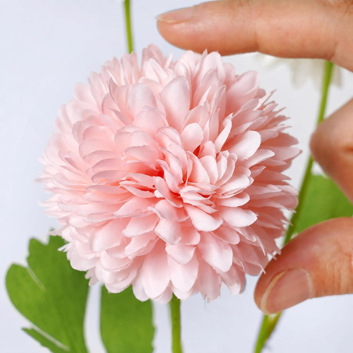 Artificial Flowers Faux Mums, Real Looking Flores Artificiales Para Decoration, Faux Flowers Silk Chrysanthemum -28.34'', Pink Flowers Artificial for Decoration Indoor, Table Centerpieces(4, Pink)