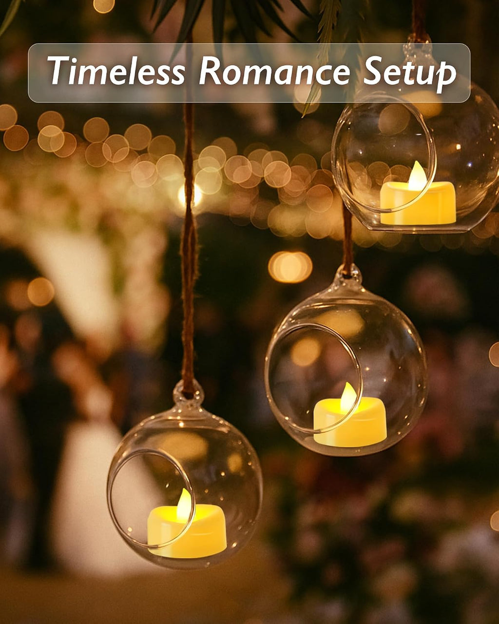 Raycare LED Tea Lights Battery Operated, 200+Hour Flickering Votive Candles