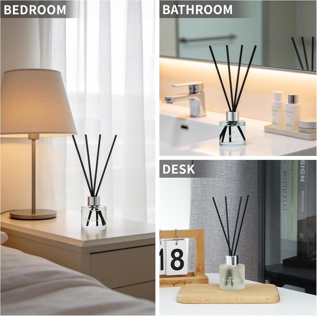 3 Pack Fragrance Reed Diffuser, Lavender Jasmine Lemongrass, 50ML