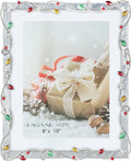 LARAINE Picture Photo Frame 8x10 Metal 2026 Christmas High Definition Display Pictures for Tabletop Home Decorative Holiday Gift (Silver,8x10)