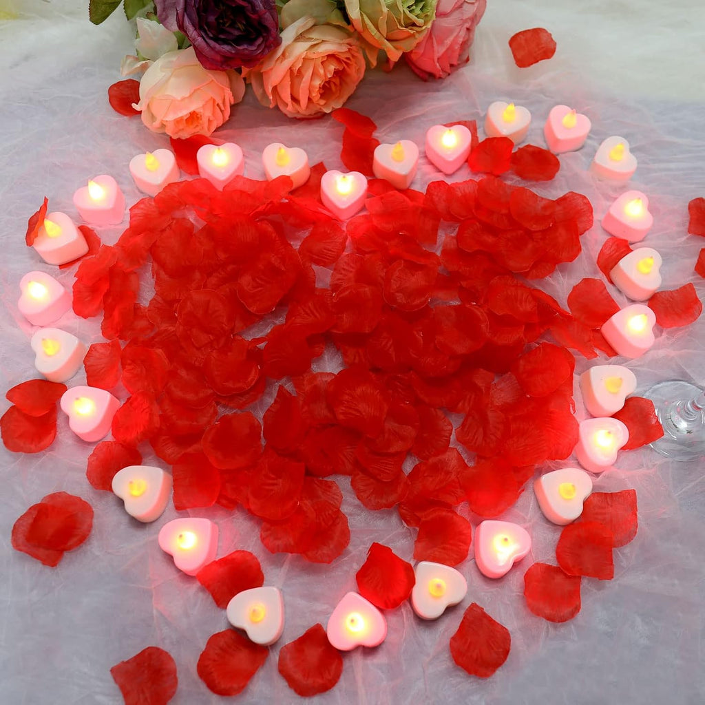 LED Tea Lights, Pack of 24, Flameless Flickering Candle Lights and Decorations for Wedding, Valentine's Day, Marriage Proposal, Party, Festival Celebration