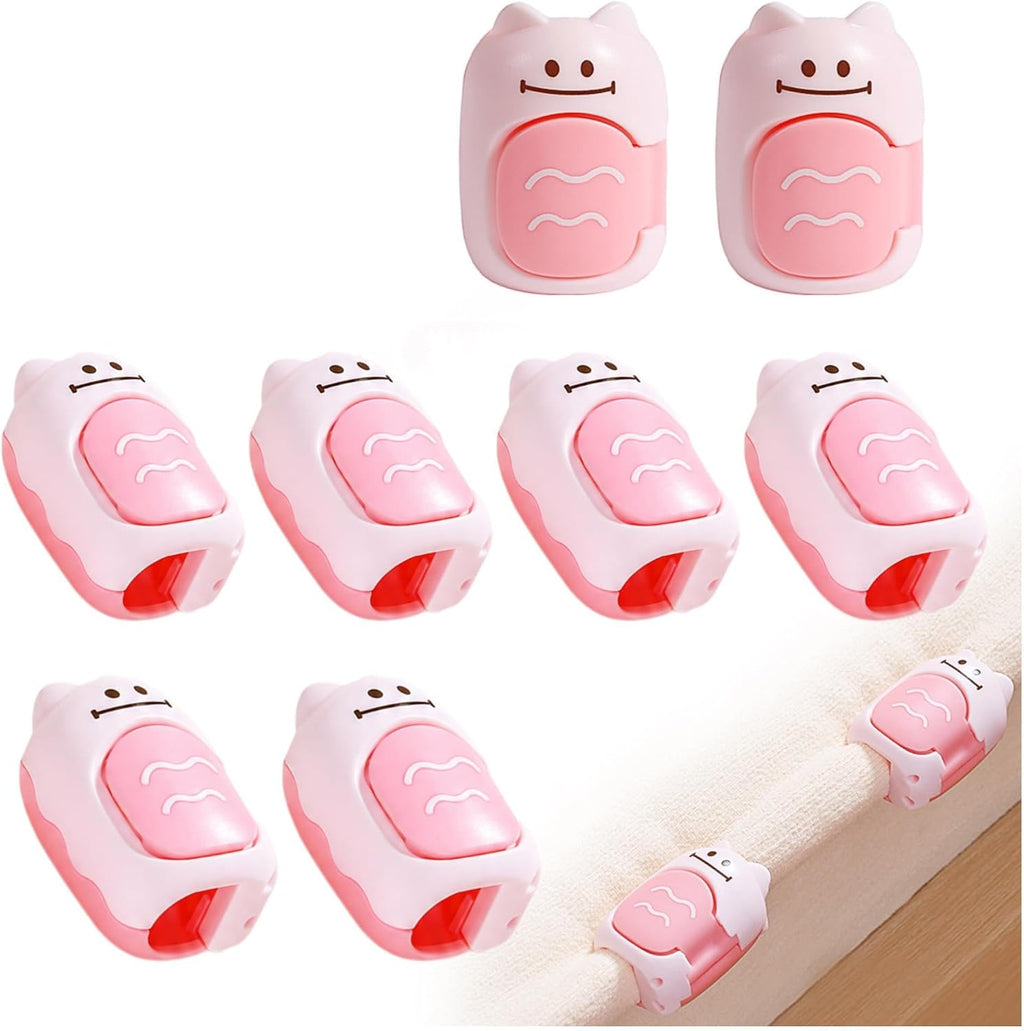 8 Pcs Adorable Totoro Bed Sheet Grippers Animal Shaped Sheet Fasteners