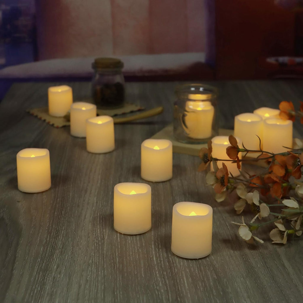 36 Pack LED Flameless Votive Candles, Warm White Glow