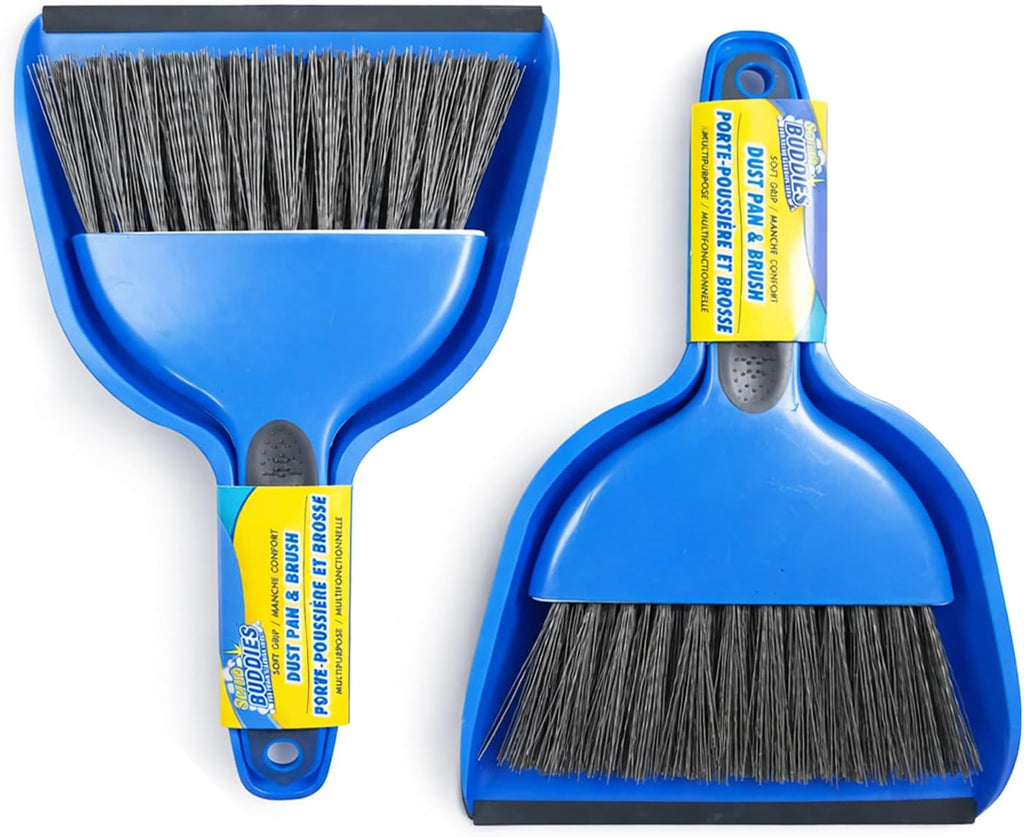 Scrub Buddies Dust Pan and Brush Blue (2 Pack)