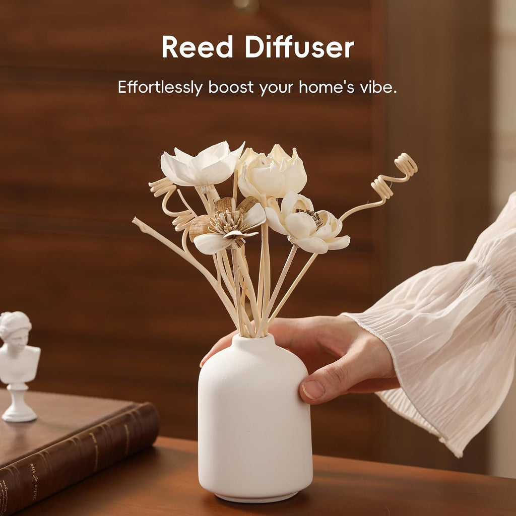 Reed Diffuser Sticks Set of 12 Natural Paper Flower for Home Decor (Intangible Cultural Heritage Series - Sunny)