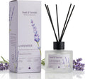 Soul & Scents Lavender Scented 4.06 oz (120ml) Reed Diffuser Set with 6 Fiber Sticks for Room Decor | Home Fragrance Reed Diffuser | Air Freshners for Home