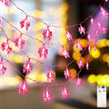 Glooglitter Pink Bow String Light Mini Bow Decor for Girl Room 9.84 ft