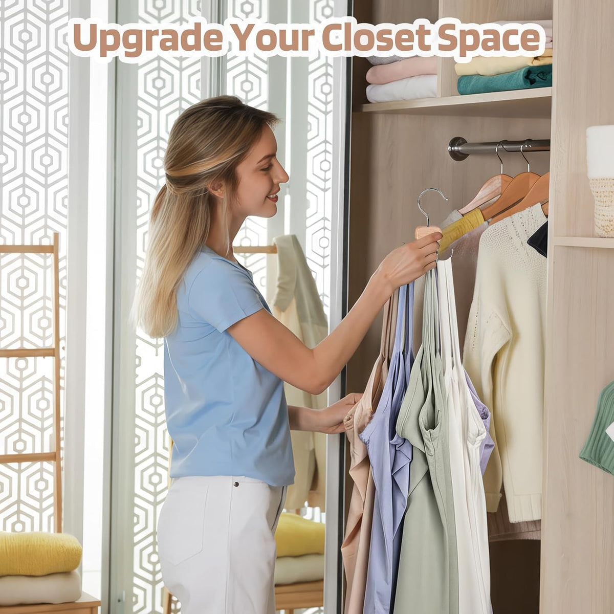 3 Pack Tank Top Hangers, Premium Bra Hanger for Closet Organizer