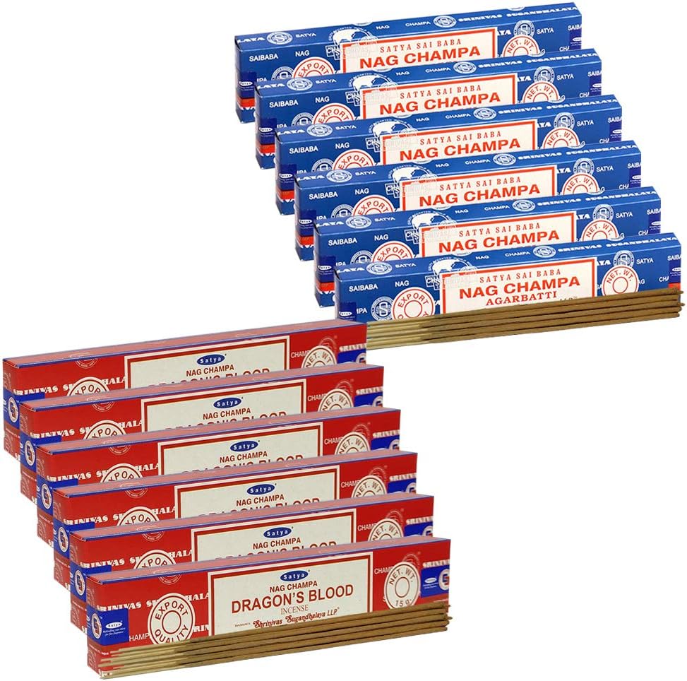 Nag Champa Incense Sticks And Dragon'S Blood Incense Sticks With Incense Holder Bundle For Home Fragrance And Spiritual Décor