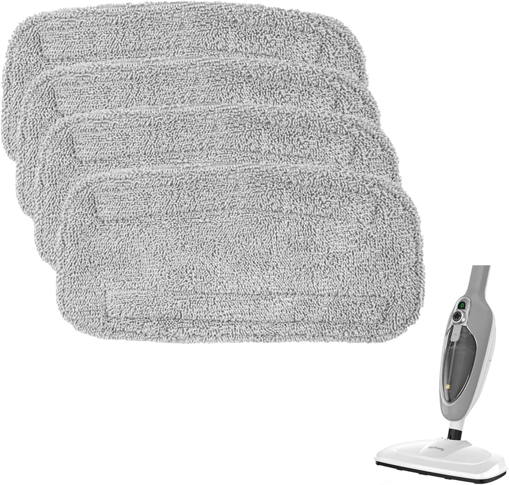 Steam Mop Pads, 4 Pack Microfiber Washable Replacements