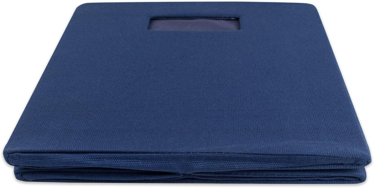 DII Fabric Storage Cube Organizer Bin 11x11x11 Foldable, Nautical Blue