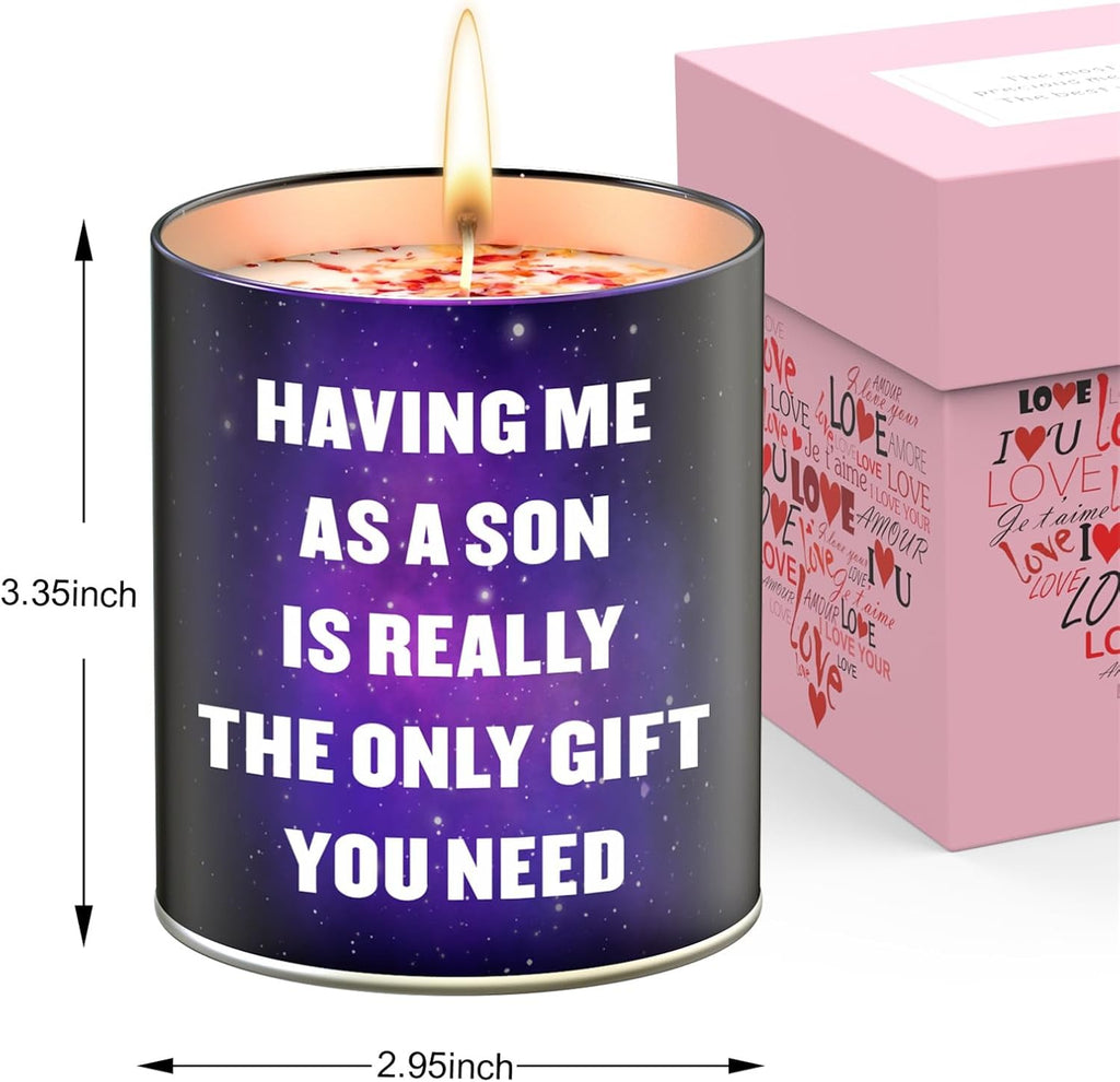 Christmas Mothers Day Birthday Gifts for Mom from Son,Scented Candles