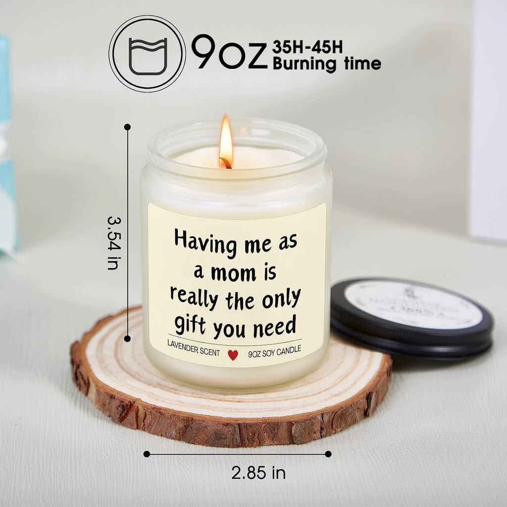KOSMICKISS Lavender Soy Candle, Daughter Gifts from Mom 9oz, 1 Pack