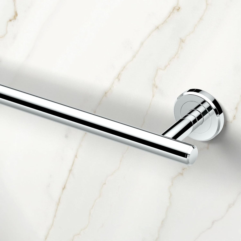 Gatco 4240A Latitude II 30-Inch Towel Bar, Wall Mounted Bathroom Towel Holder, Chrome, 32.63" Total Length