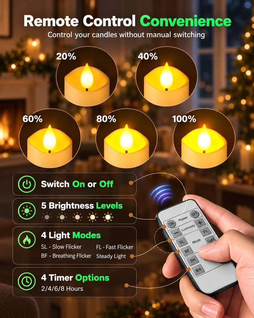 SoulBay Flameless Candles with Remote Timer & Charging Base, 12pcs USB Rechargeable Battery Flickering LED Small Votives Lights for Table Dinner Weddings Holidays General Decor, No Battery Required