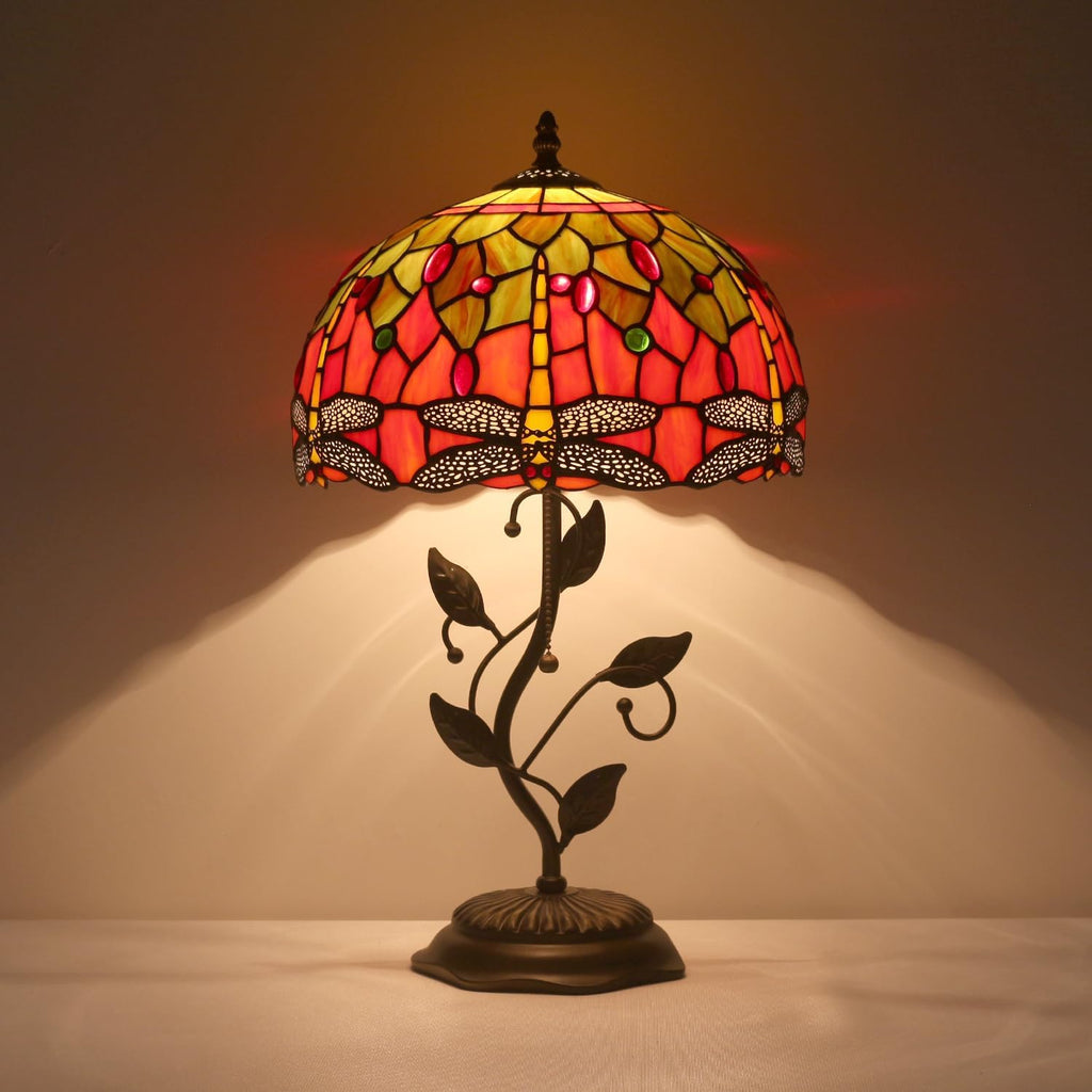 Tiffany Table Lamp Antique Stained Glass Lamp 12x12x20 Inch